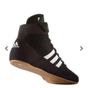 Adidas Black and White Wrestling Shoes